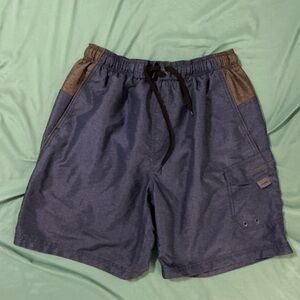 Speedo Men's Blue and Gray Bathing Suit